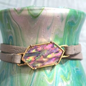 Wrap Leather Stone Bracelet